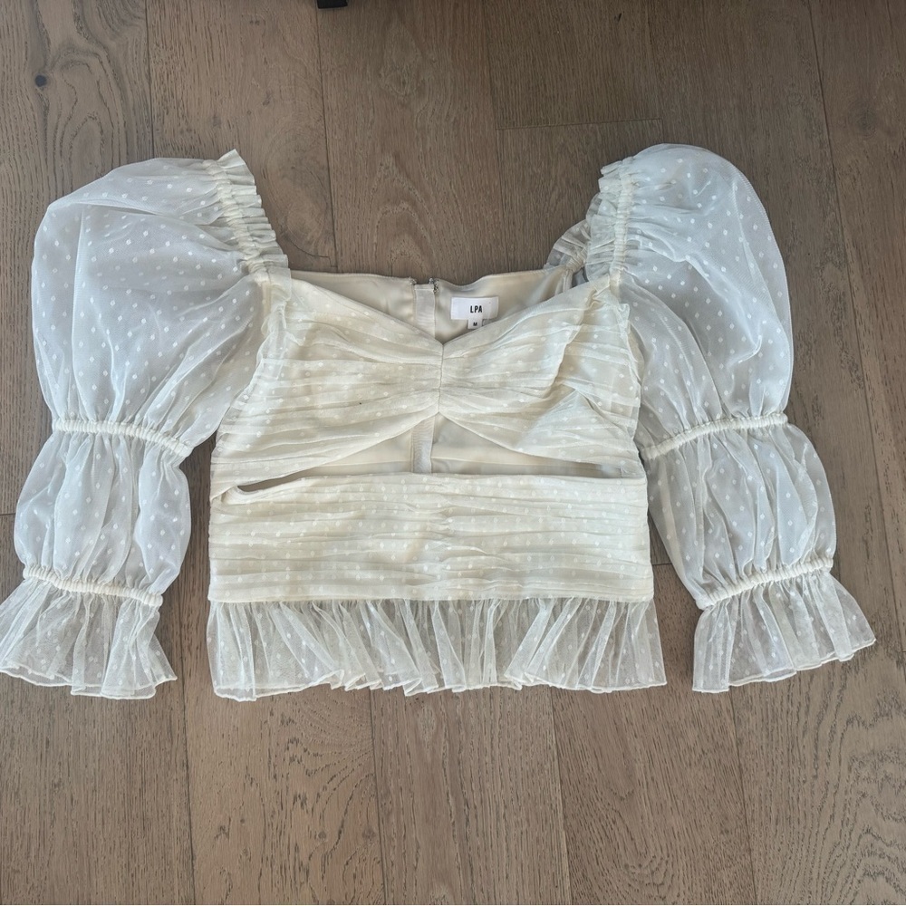 LPA Dolores Top REVOLVE Medium Ivory $158